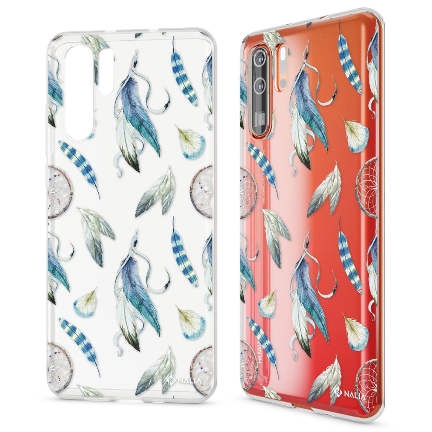 NALIA hulstur fyrir Huawei P30 Pro, hönnunarsímahulstur, þunnt sílikonhulstur, kristalshlíf