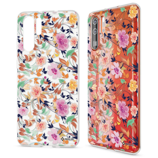 NALIA hulstur fyrir Huawei P30 Pro, hönnunarsímahulstur, þunnt sílikonhulstur, kristalshlíf