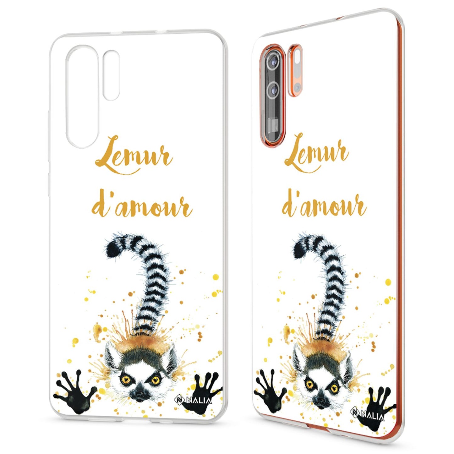 NALIA hulstur fyrir Huawei P30 Pro, hönnunarsímahulstur, þunnt sílikonhulstur, kristalshlíf