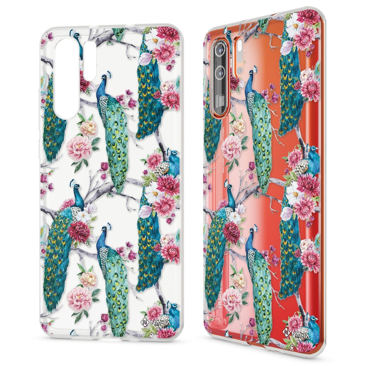 NALIA hulstur fyrir Huawei P30 Pro, hönnunarsímahulstur, þunnt sílikonhulstur, kristalshlíf