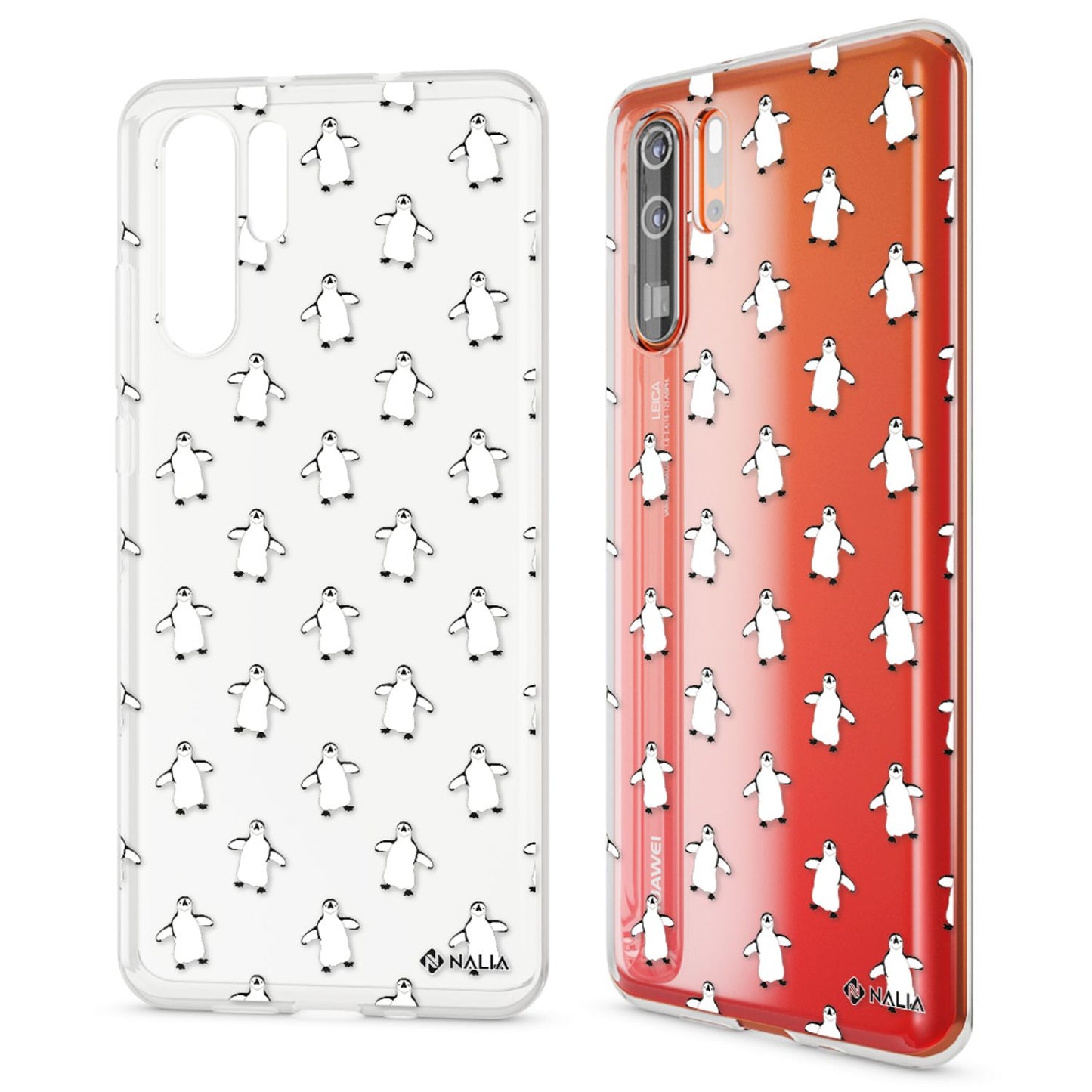 NALIA hulstur fyrir Huawei P30 Pro, hönnunarsímahulstur, þunnt sílikonhulstur, kristalshlíf
