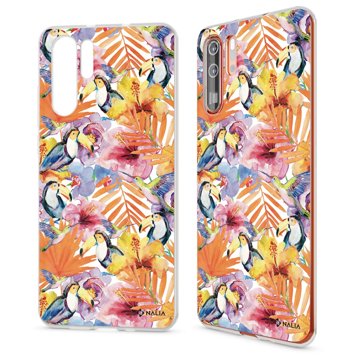 NALIA hulstur fyrir Huawei P30 Pro, hönnunarsímahulstur, þunnt sílikonhulstur, kristalshlíf