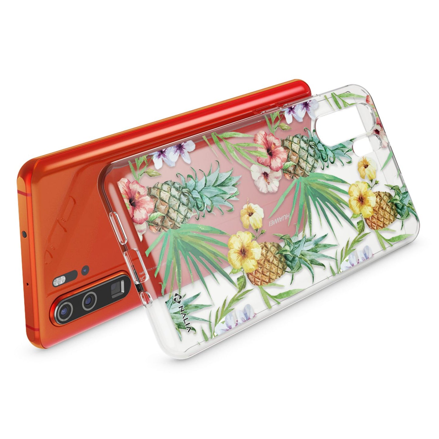 NALIA hulstur fyrir Huawei P30 Pro, hönnunarsímahulstur, þunnt sílikonhulstur, kristalshlíf