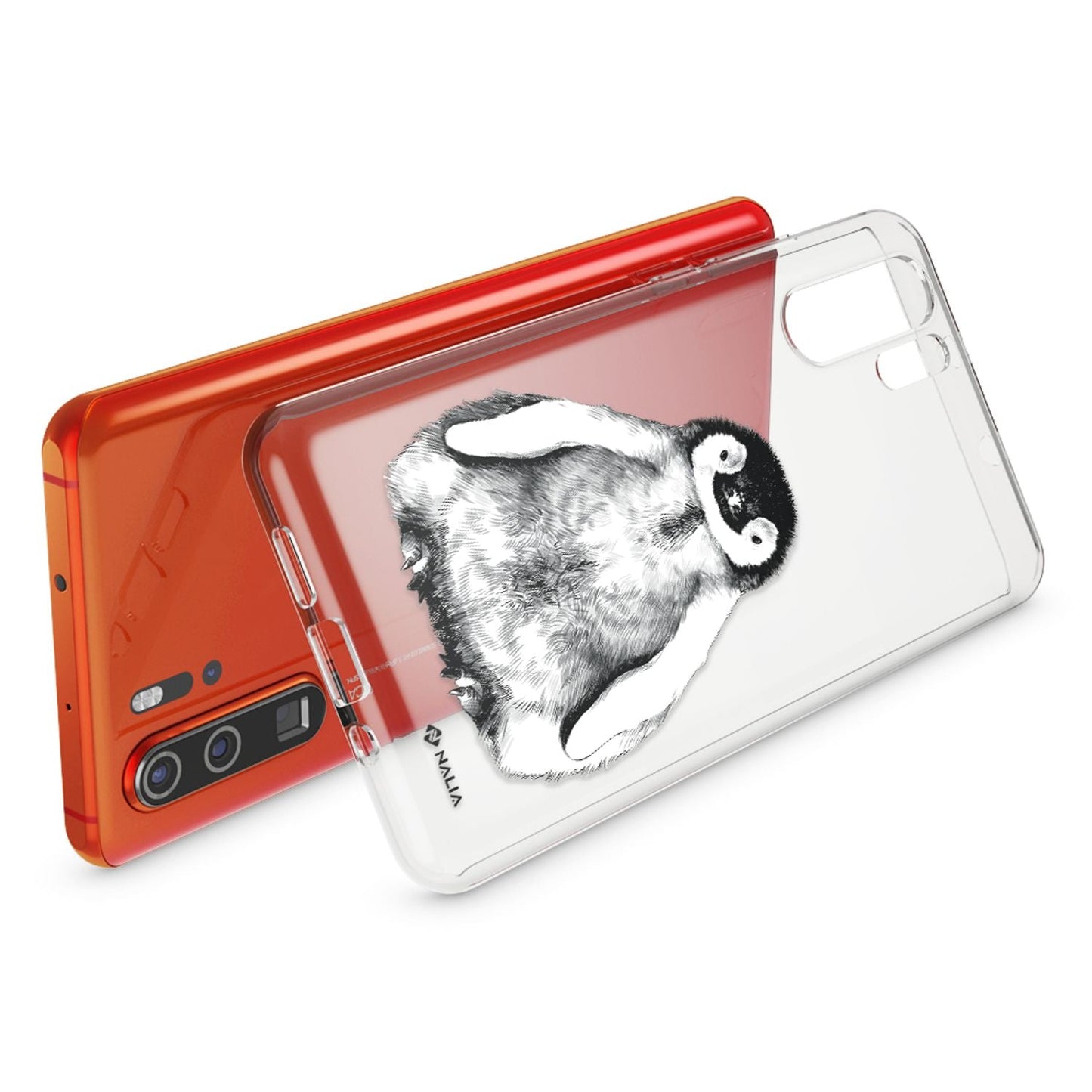 NALIA hulstur fyrir Huawei P30 Pro, hönnunarsímahulstur, þunnt sílikonhulstur, kristalshlíf