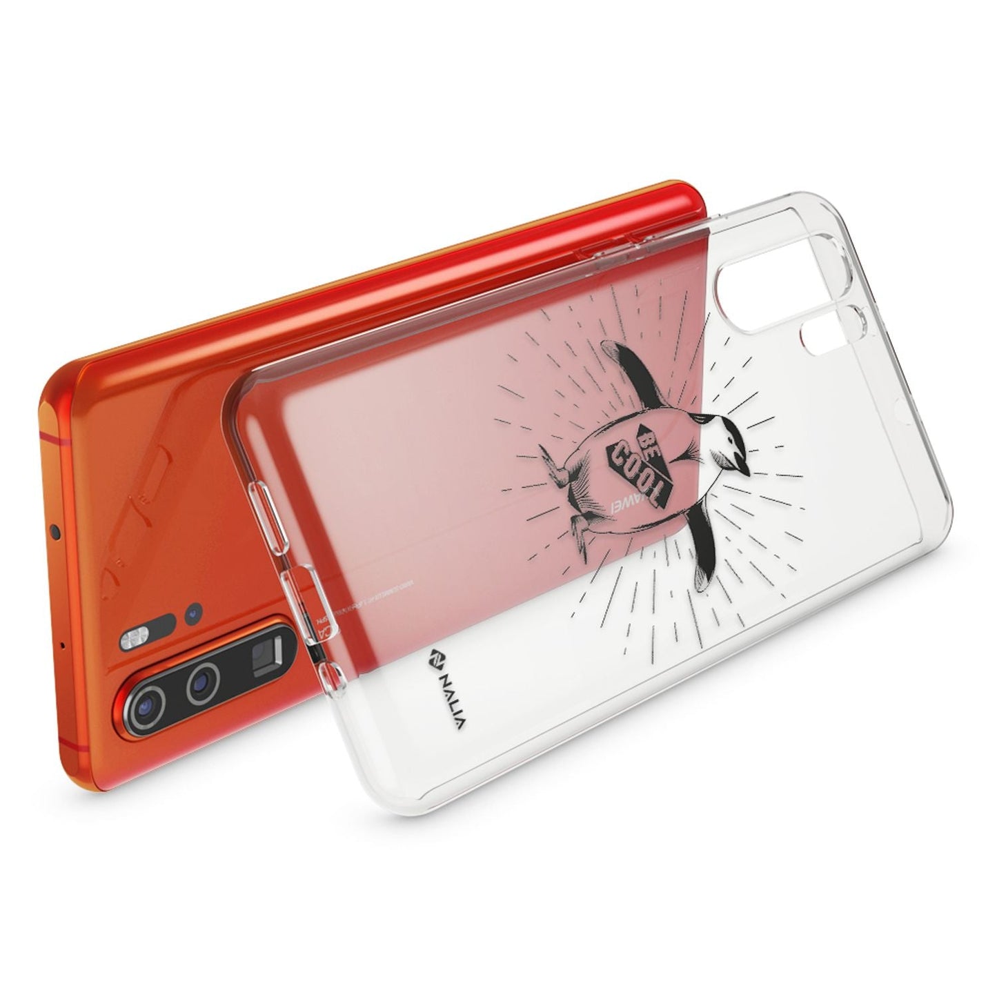 NALIA hulstur fyrir Huawei P30 Pro, hönnunarsímahulstur, þunnt sílikonhulstur, kristalshlíf