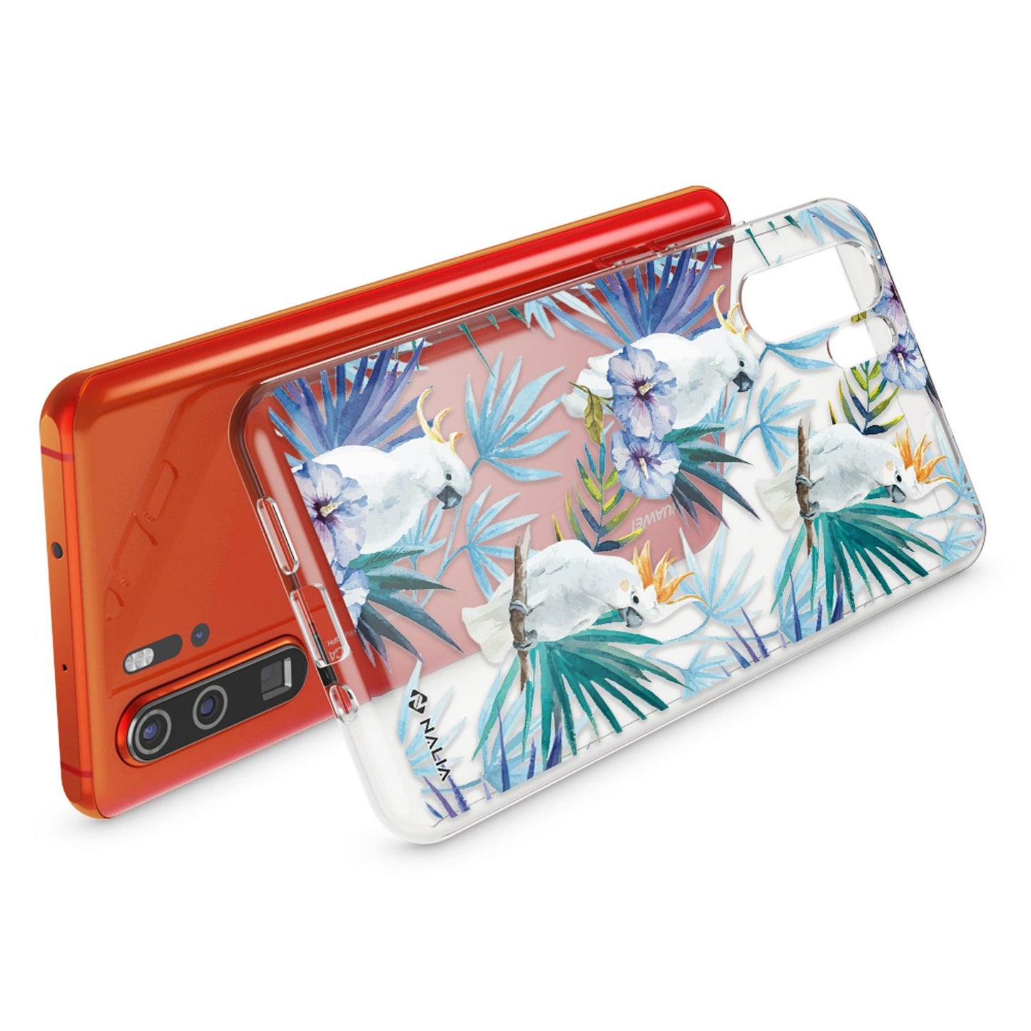 NALIA hulstur fyrir Huawei P30 Pro, hönnunarsímahulstur, þunnt sílikonhulstur, kristalshlíf