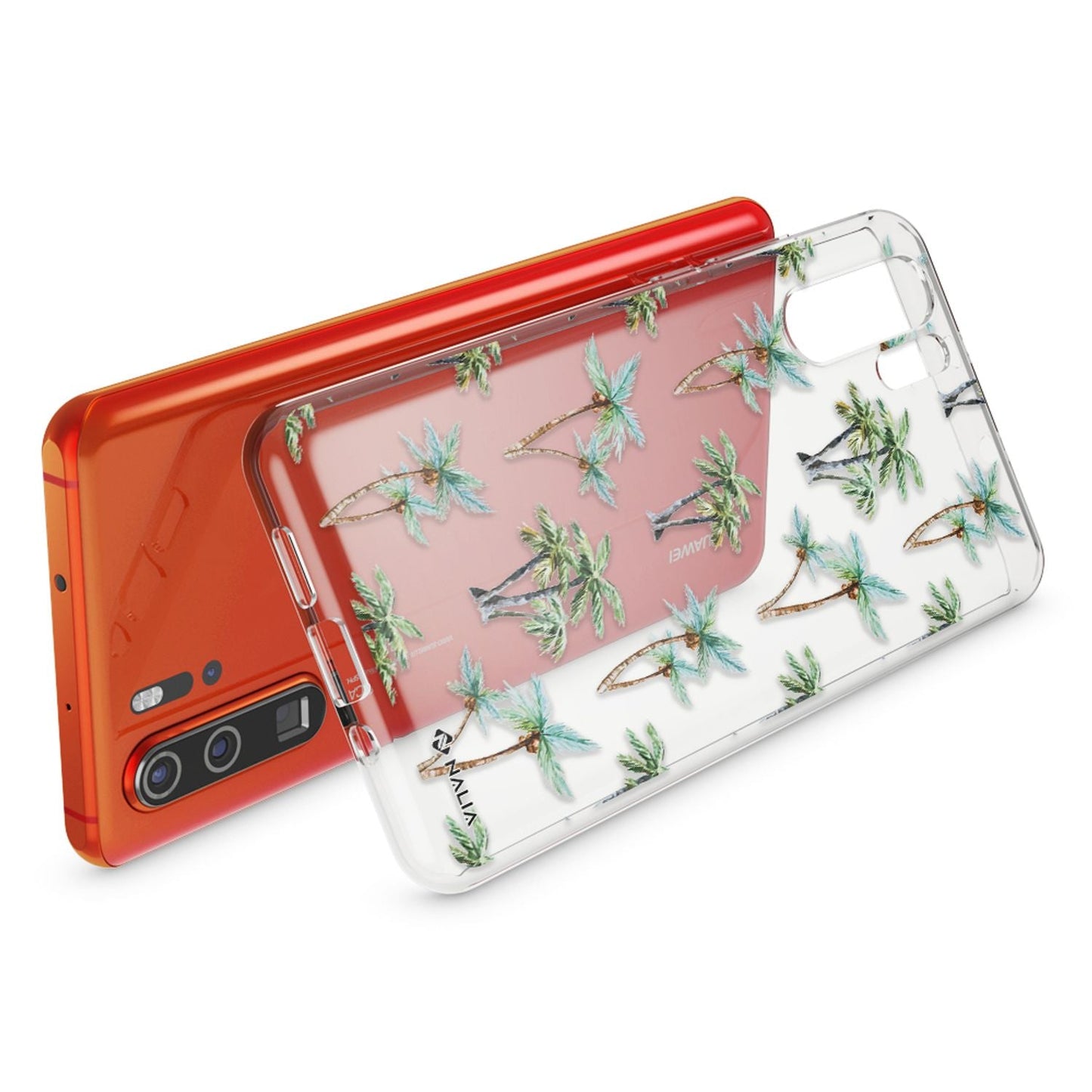 NALIA hulstur fyrir Huawei P30 Pro, hönnunarsímahulstur, þunnt sílikonhulstur, kristalshlíf