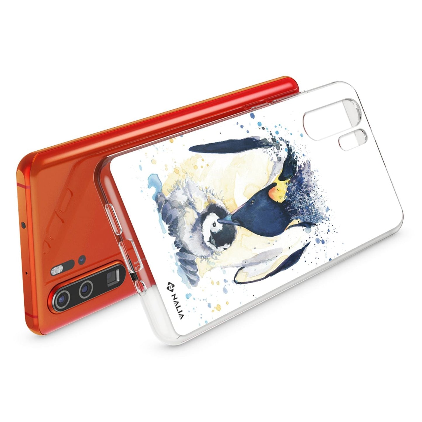 NALIA hulstur fyrir Huawei P30 Pro, hönnunarsímahulstur, þunnt sílikonhulstur, kristalshlíf