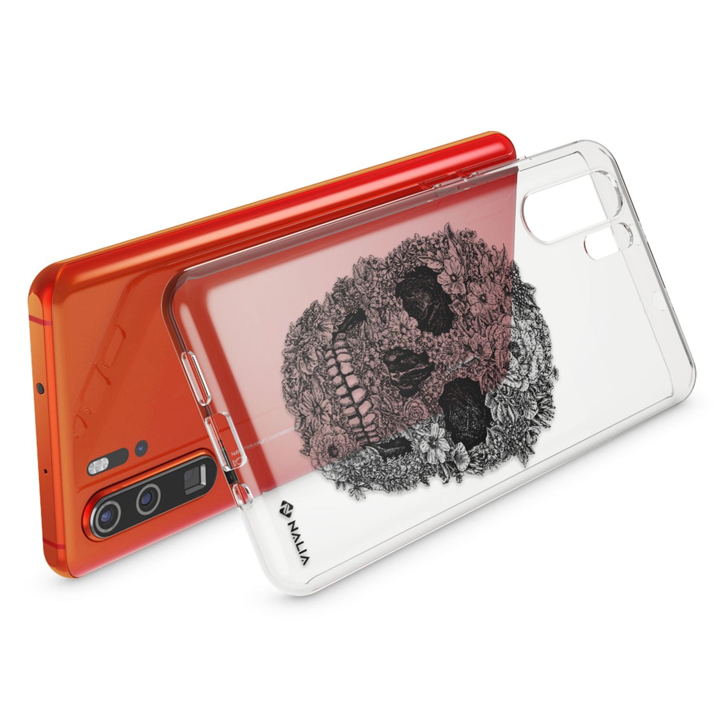 NALIA hulstur fyrir Huawei P30 Pro, hönnunarsímahulstur, þunnt sílikonhulstur, kristalshlíf