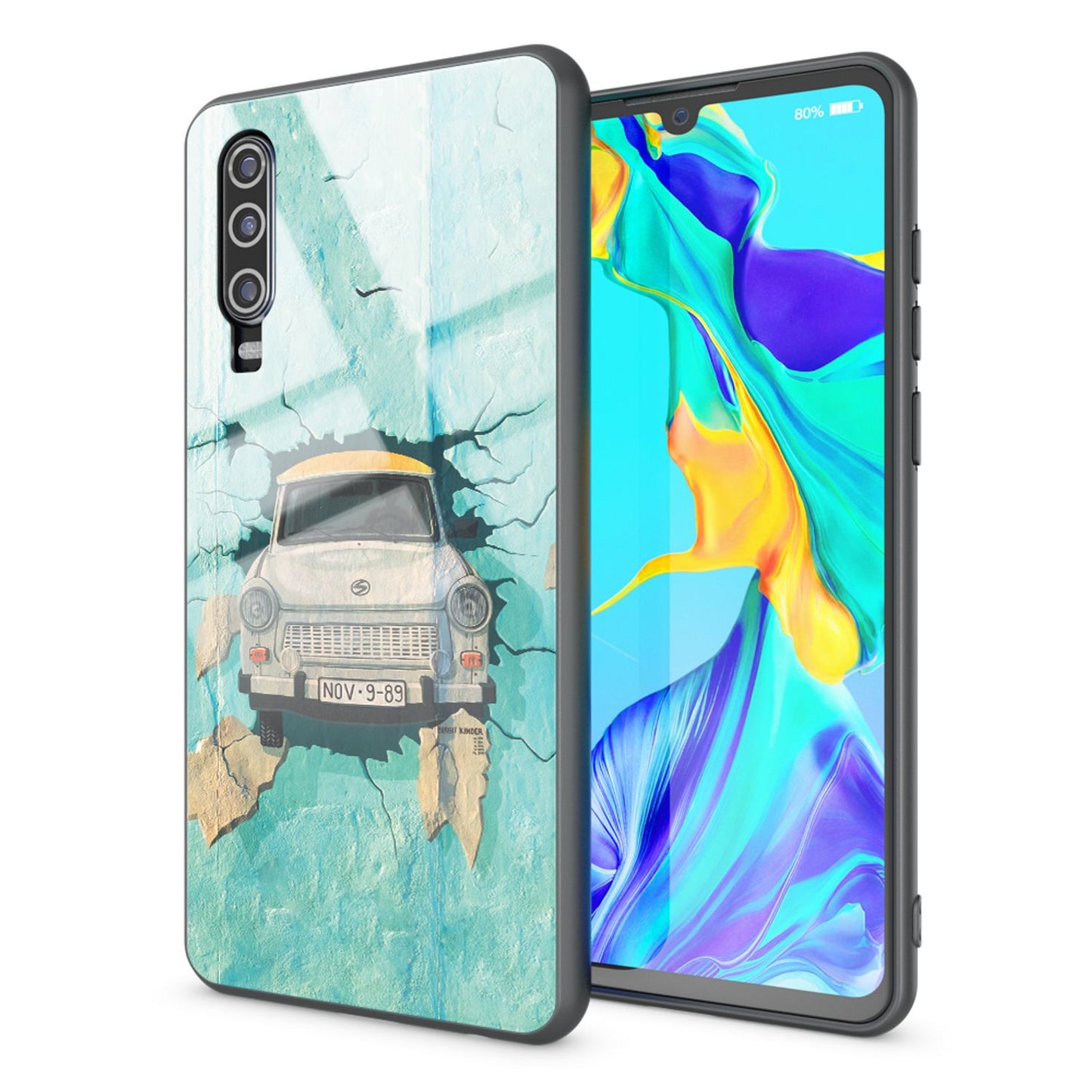 NALIA Motif símahulstur fyrir Huawei P30, hlífðarhulstur, poki, stuðarahulstur