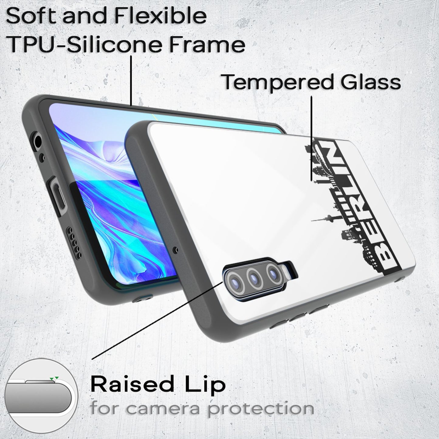 NALIA Motif símahulstur fyrir Huawei P30, hlífðarhulstur, poki, stuðarahulstur