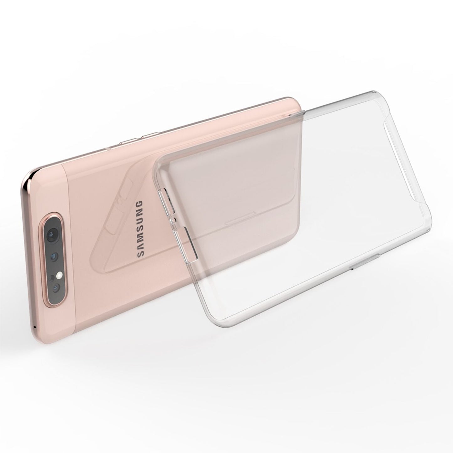 NALIA Phone Case for Samsung Galaxy A80, Slim Silicone Protective Case