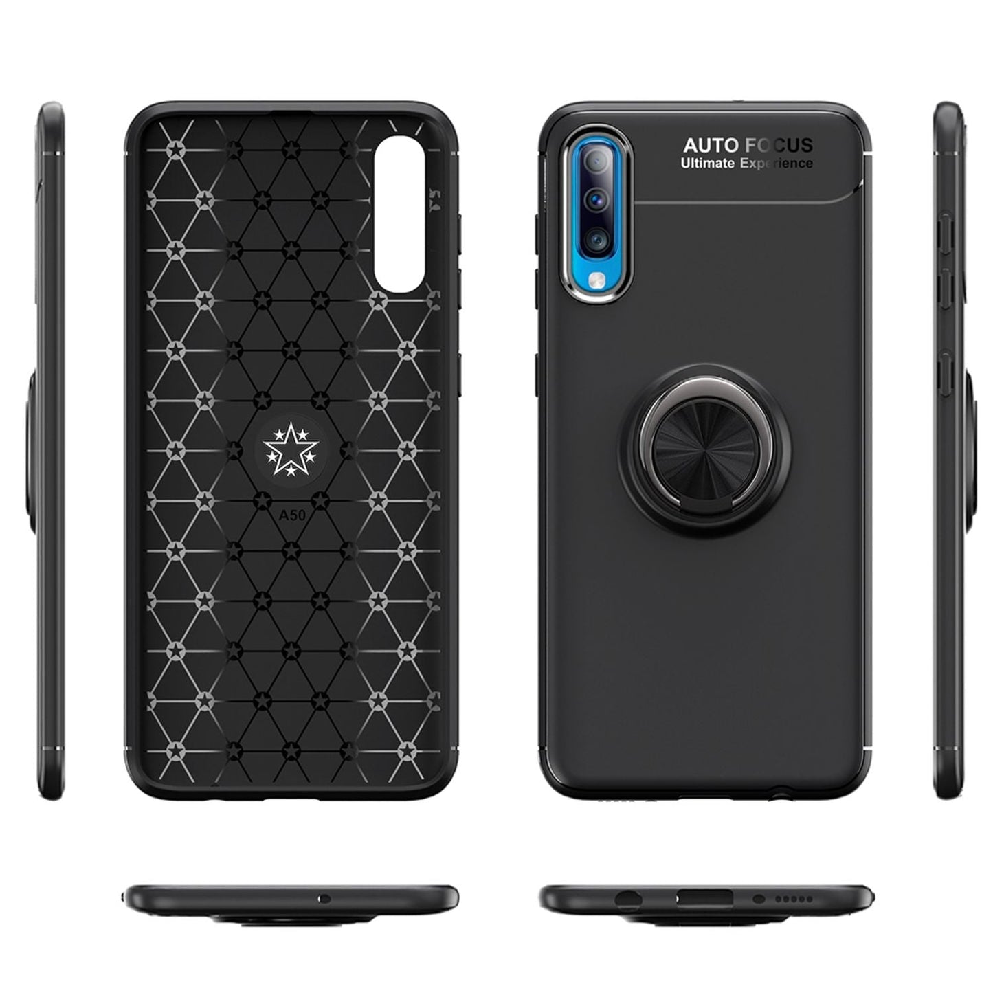 360° hringlaga símahulstur fyrir Samsung Galaxy A50, hlífðarhulstur með stuðara