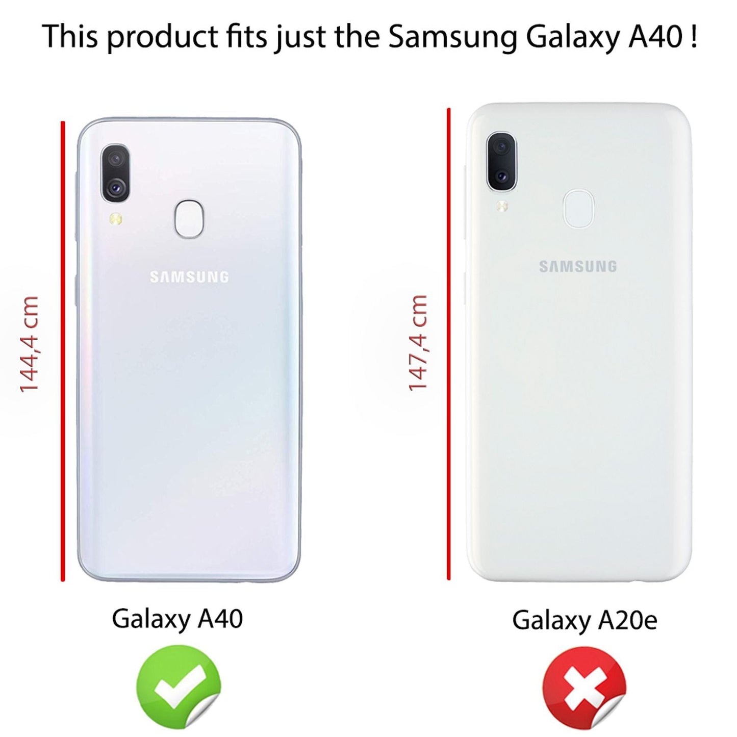 NALIA glitrandi símahulstur fyrir Samsung Galaxy A40, demantsverndandi glitrandi símahulstur