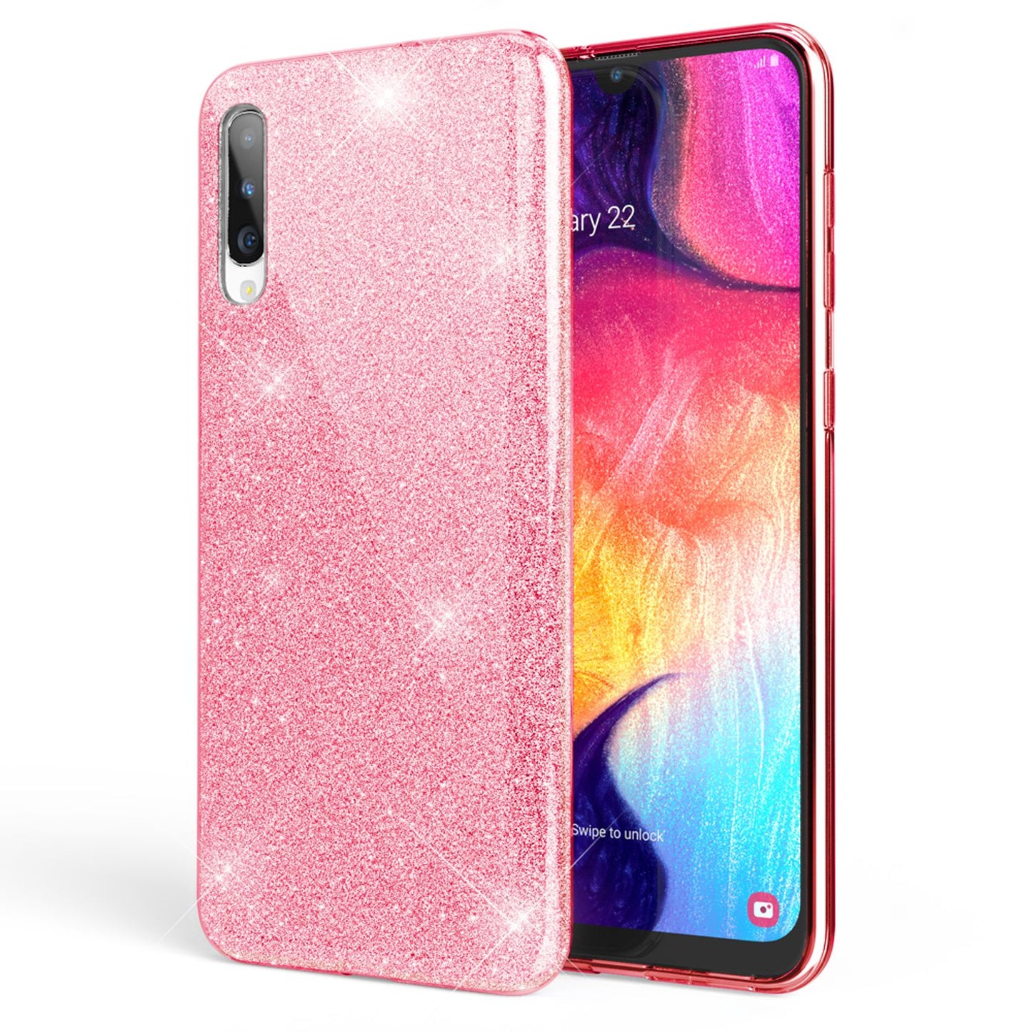 NALIA Glitter Phone Case for Samsung Galaxy A70, Diamond Protective Glitter Phone Case
