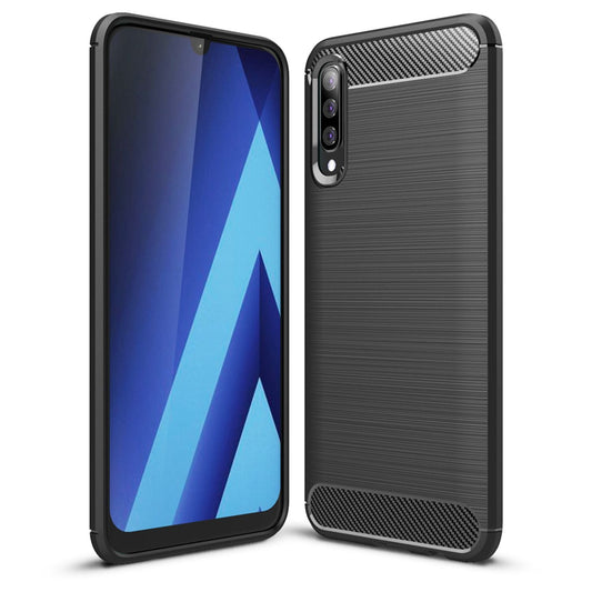 NALIA Design hulstur fyrir Samsung Galaxy A70, stílhreint símahulstur úr kolefnisþráðum