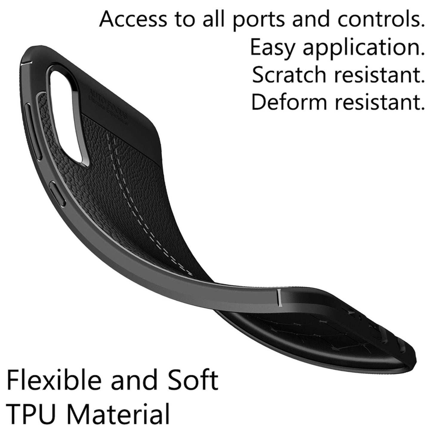 NALIA Leather Look Phone Case for Samsung Galaxy A70, Cover Case Protective Bumper