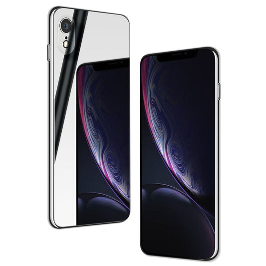 NALIA Mirror Tempered Glass Case for iPhone XR, 9H Tempered Glass Cover
