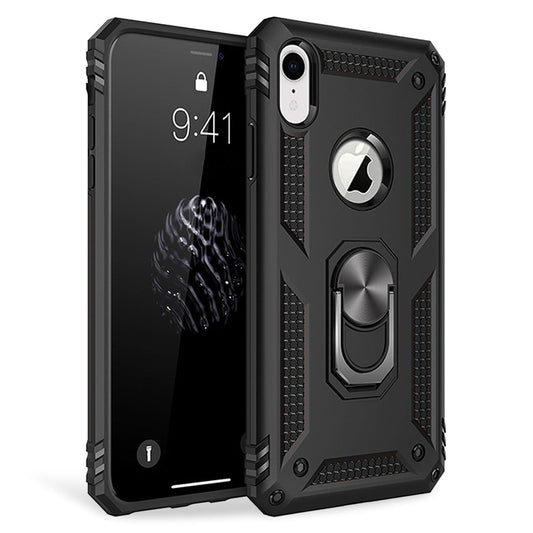 NALIA Ring Phone Case for iPhone XR, 360 Degree Protection Case Cover Bumper