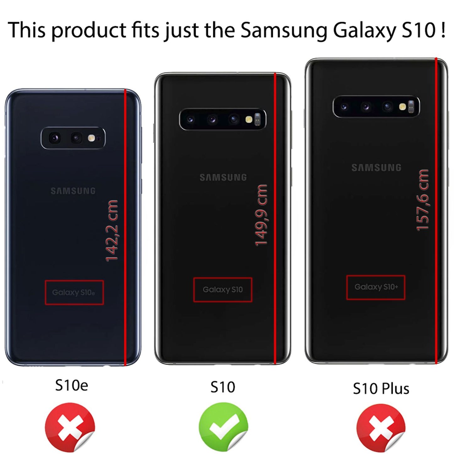 NALIA Ring símahulstur fyrir Samsung Galaxy S10, 360 gráðu verndandi hulstur með stuðara
