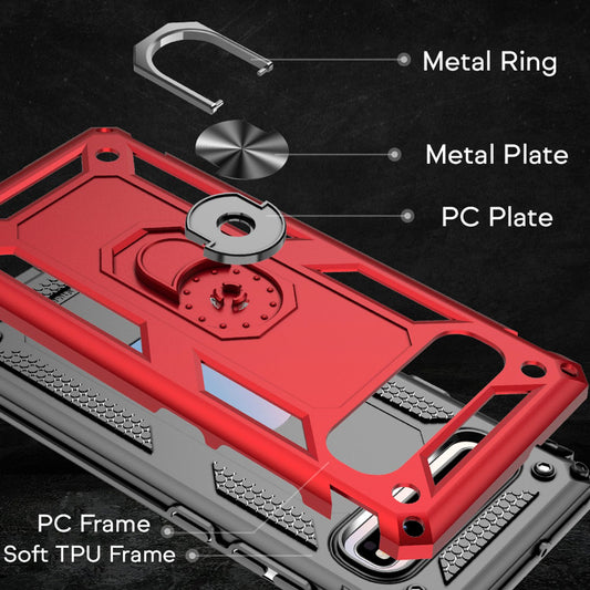 NALIA Ring símahulstur fyrir Samsung Galaxy S10 5G, 360 gráðu verndarhulstur