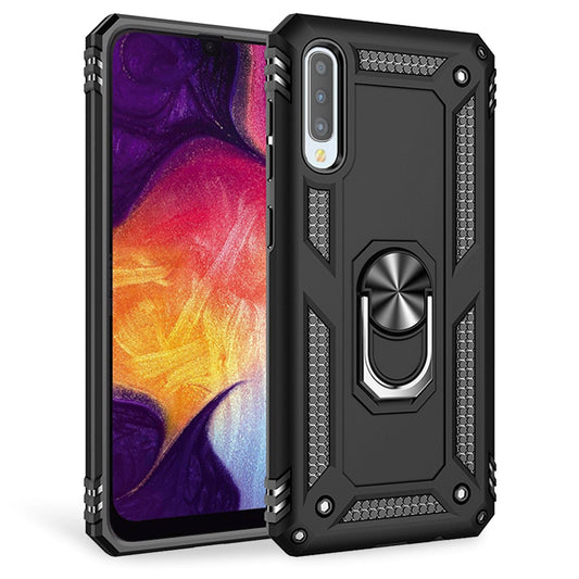 NALIA Ring Handy Hülle für Samsung Galaxy A70, 360 Grad Schutz Case Cover Tasche