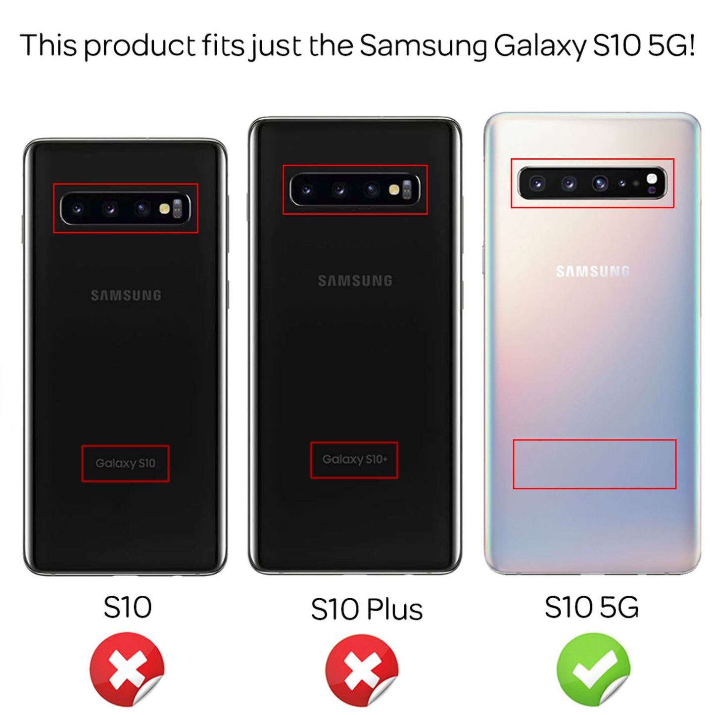 NALIA Ring símahulstur fyrir Samsung Galaxy S10 5G, skjávörn úr gleri