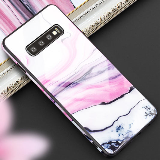 NALIA símahulstur fyrir Samsung Galaxy S10, marmarahönnuð hulstur með stuðara