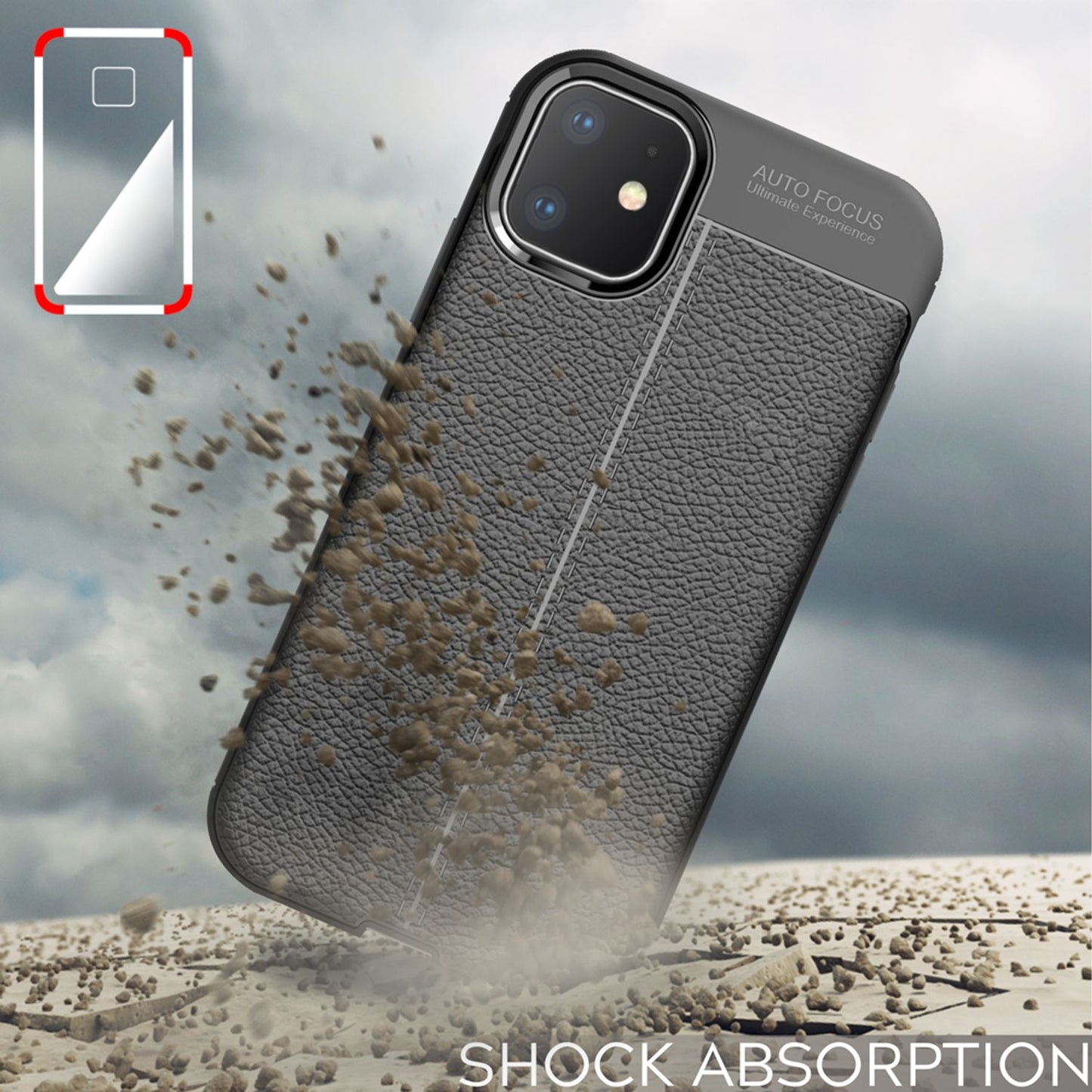 NALIA Phone Case for Apple iPhone 11, Leather Look Stylish Phone Case