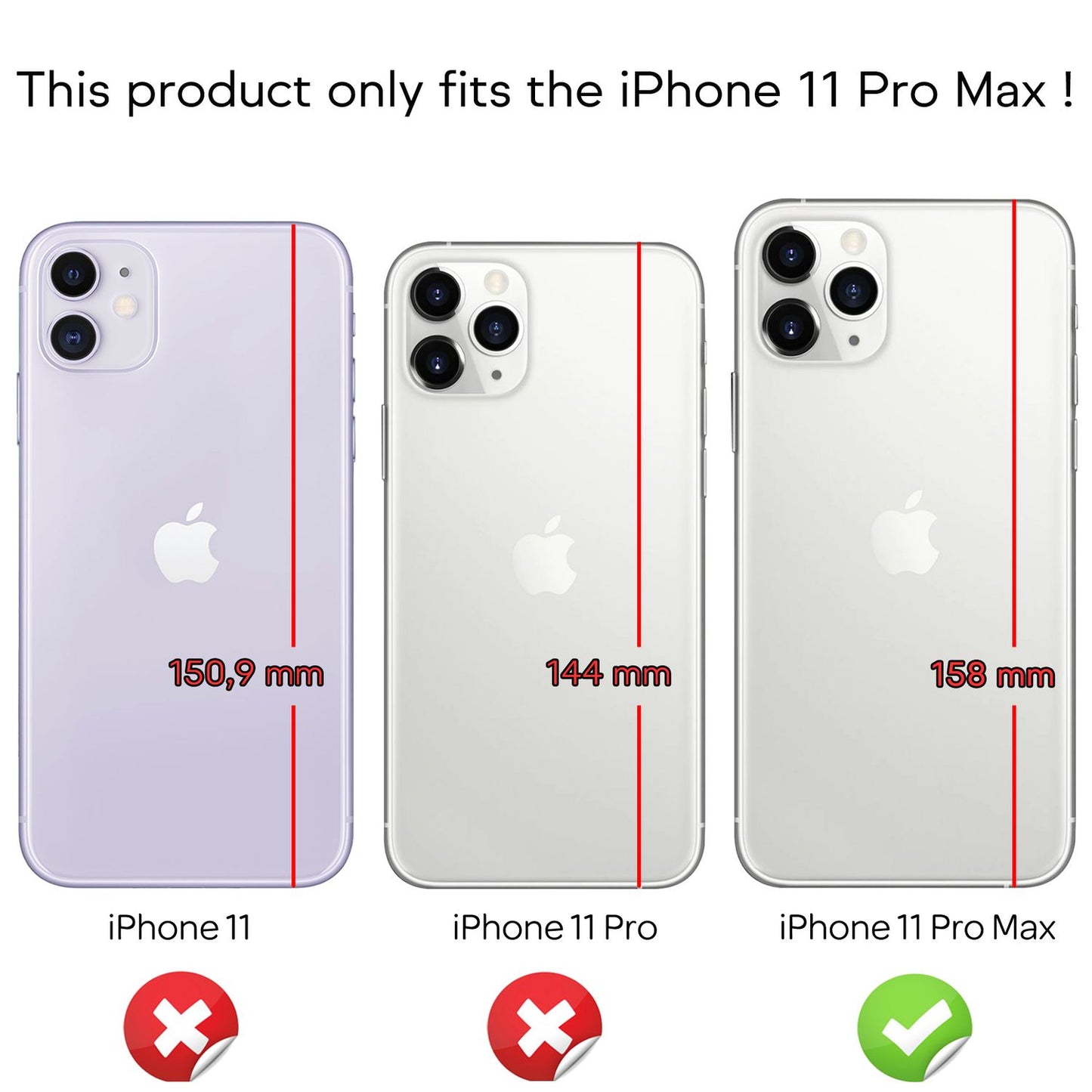 NALIA símahulstur fyrir iPhone 11 Pro Max, heilhlífandi verndarhulstur með stuðara