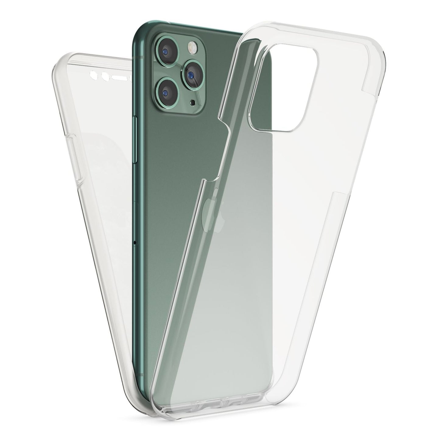 NALIA símahulstur fyrir iPhone 11 Pro, heilhúðað TPU hlífðarhulstur með stuðara