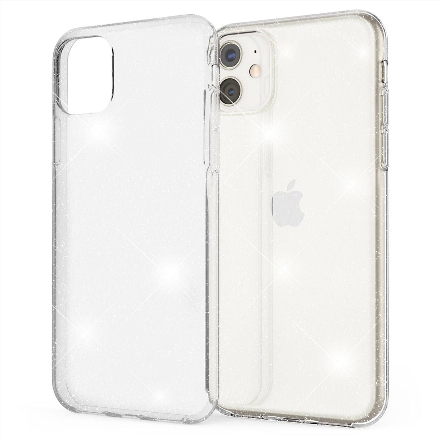 NALIA glitrandi símahulstur fyrir Apple iPhone 11, glitrandi sílikon símahulstur
