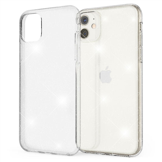 NALIA glitrandi símahulstur fyrir Apple iPhone 11, glitrandi sílikon símahulstur