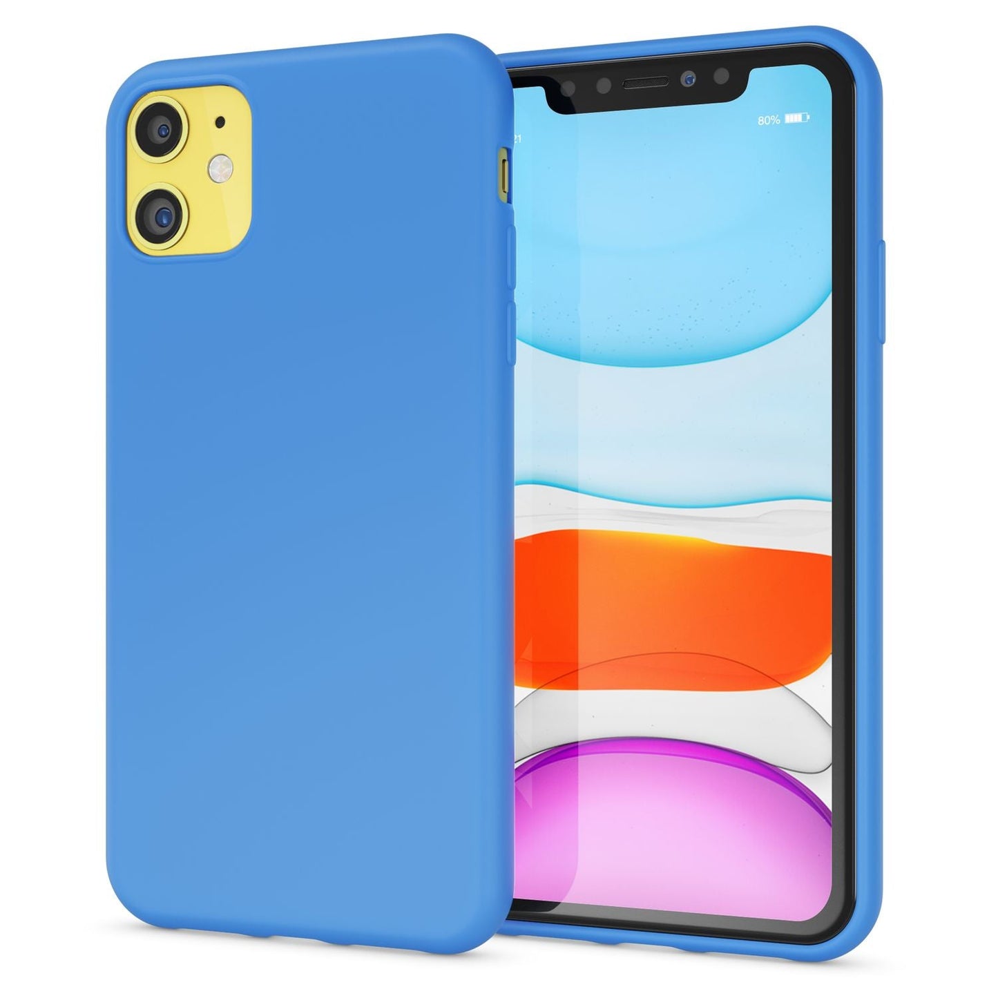 NALIA Neon Phone Case for iPhone 11, Soft Case &amp; Silicone Bumper Cover Protection