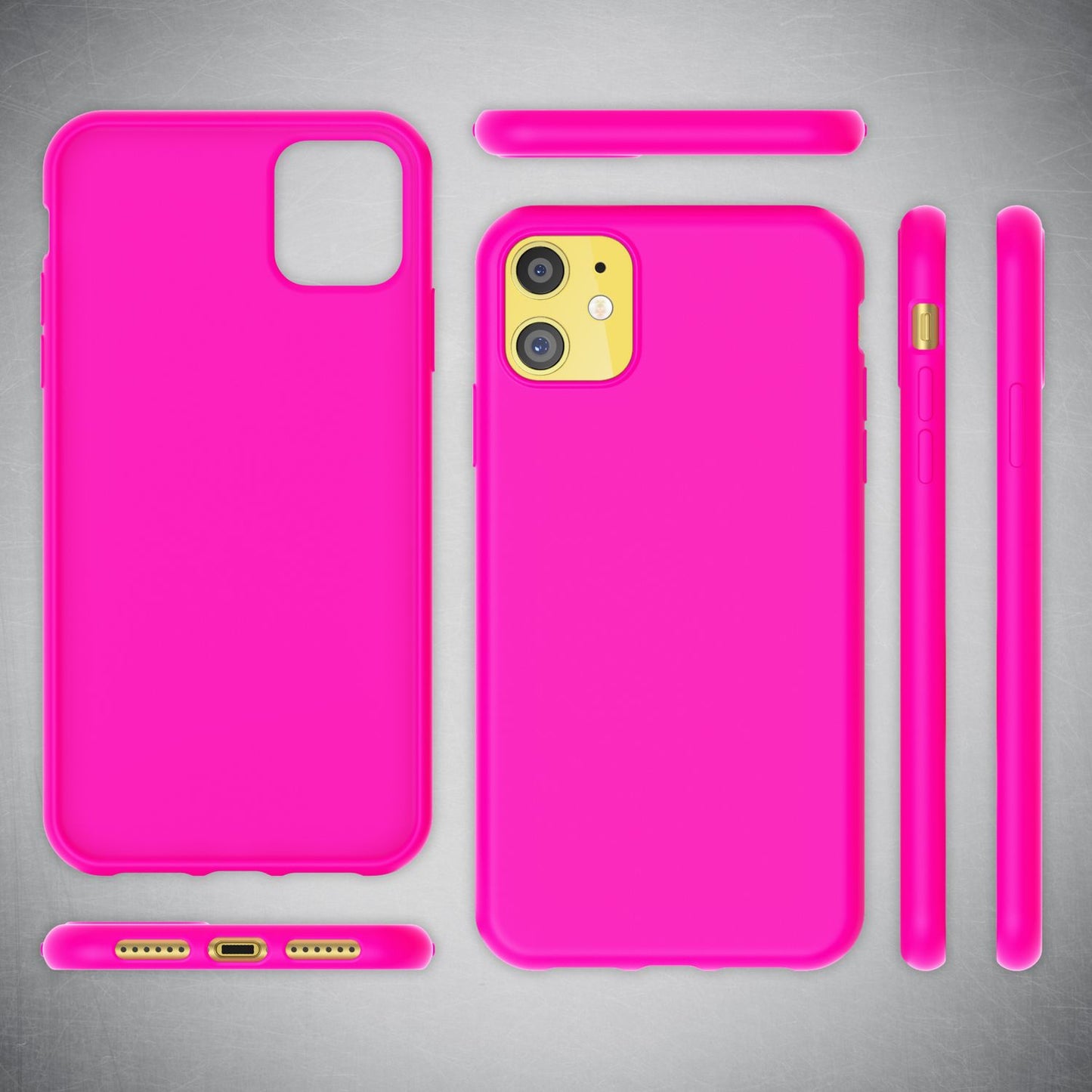 NALIA Neon Phone Case for iPhone 11, Soft Case &amp; Silicone Bumper Cover Protection