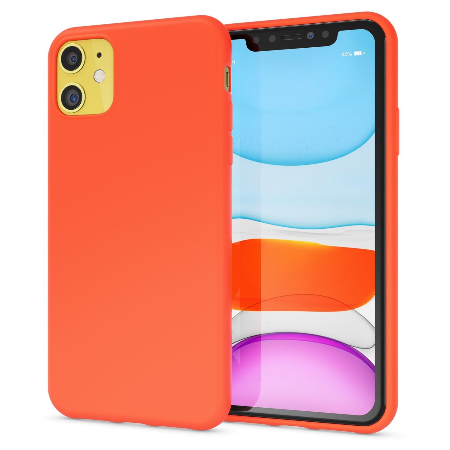 NALIA Neon Phone Case for iPhone 11, Soft Case &amp; Silicone Bumper Cover Protection
