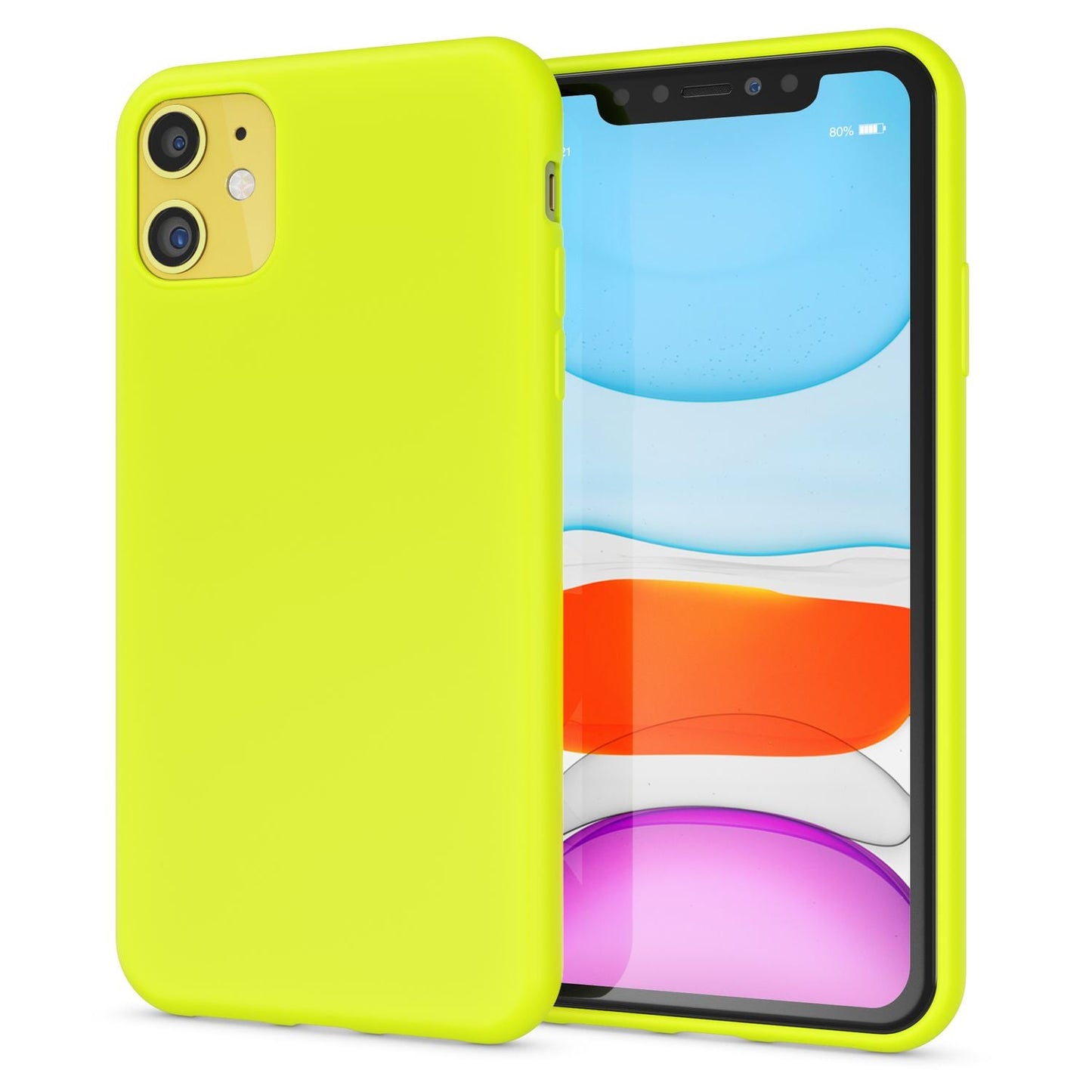 NALIA Neon Phone Case for iPhone 11, Soft Case &amp; Silicone Bumper Cover Protection