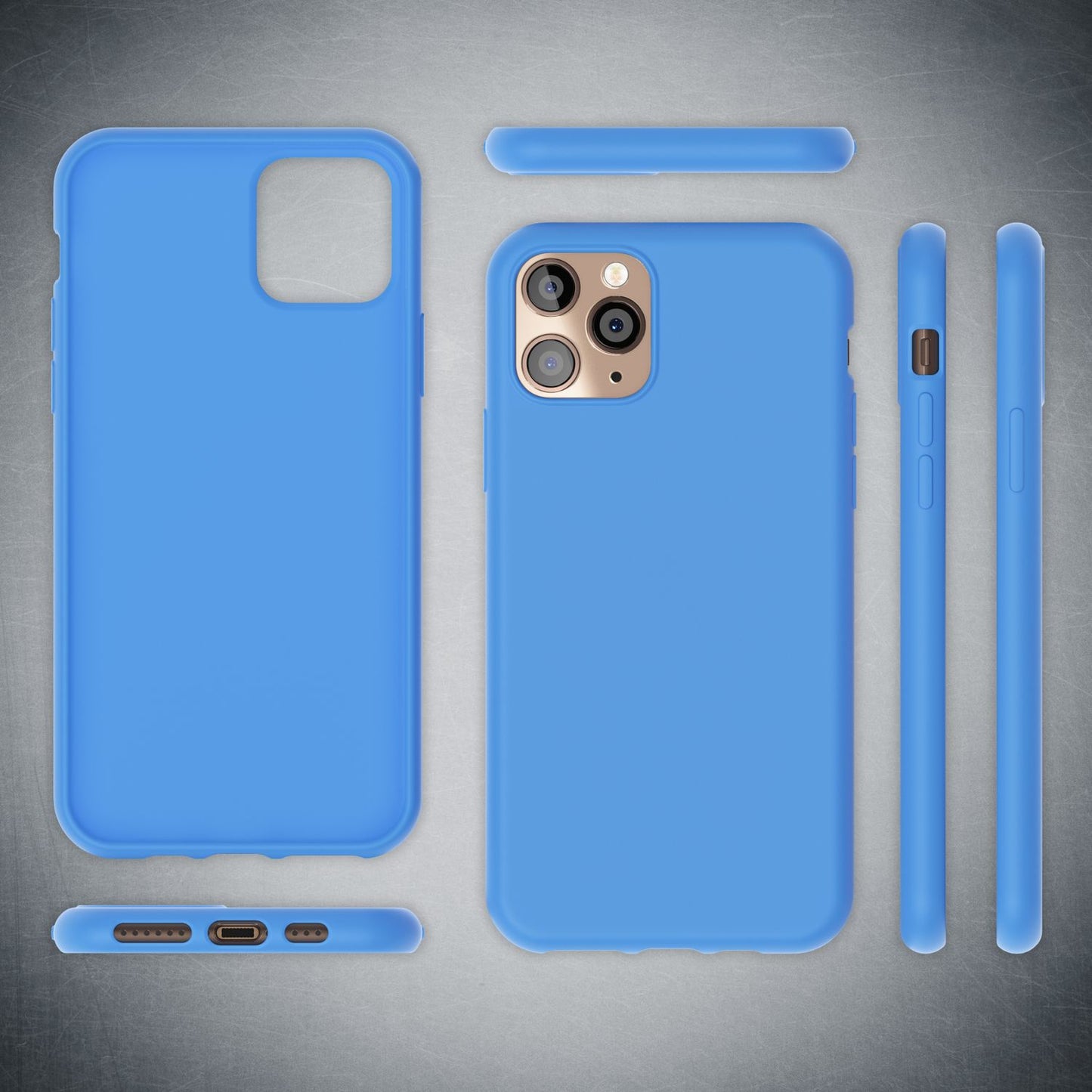 NALIA Neon símahulstur fyrir iPhone 11 Pro, mjúkt og þunnt sílikon hulstur