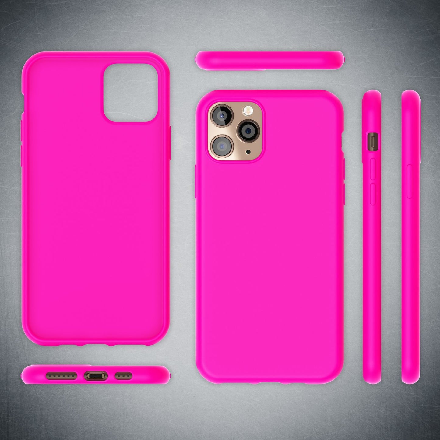 NALIA Neon símahulstur fyrir iPhone 11 Pro, mjúkt og þunnt sílikon hulstur