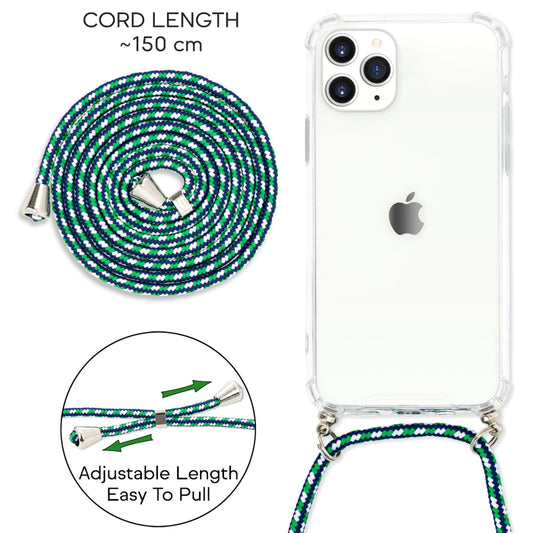 NALIA Phone Case with Chain for iPhone 11 Pro, Necklace Case with Crossbody Strap