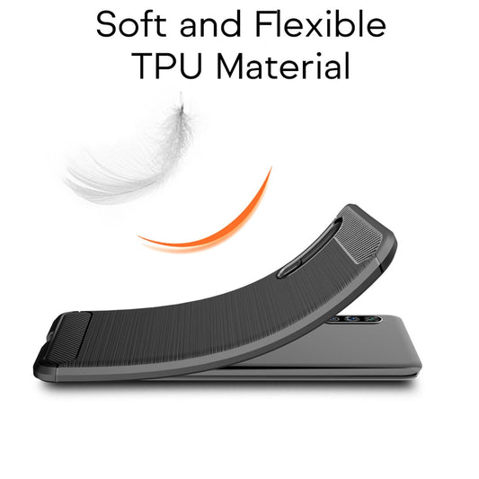 NALIA Design hulstur fyrir Samsung Galaxy A90 5G, stílhreint símahulstur úr kolefnisþráðum