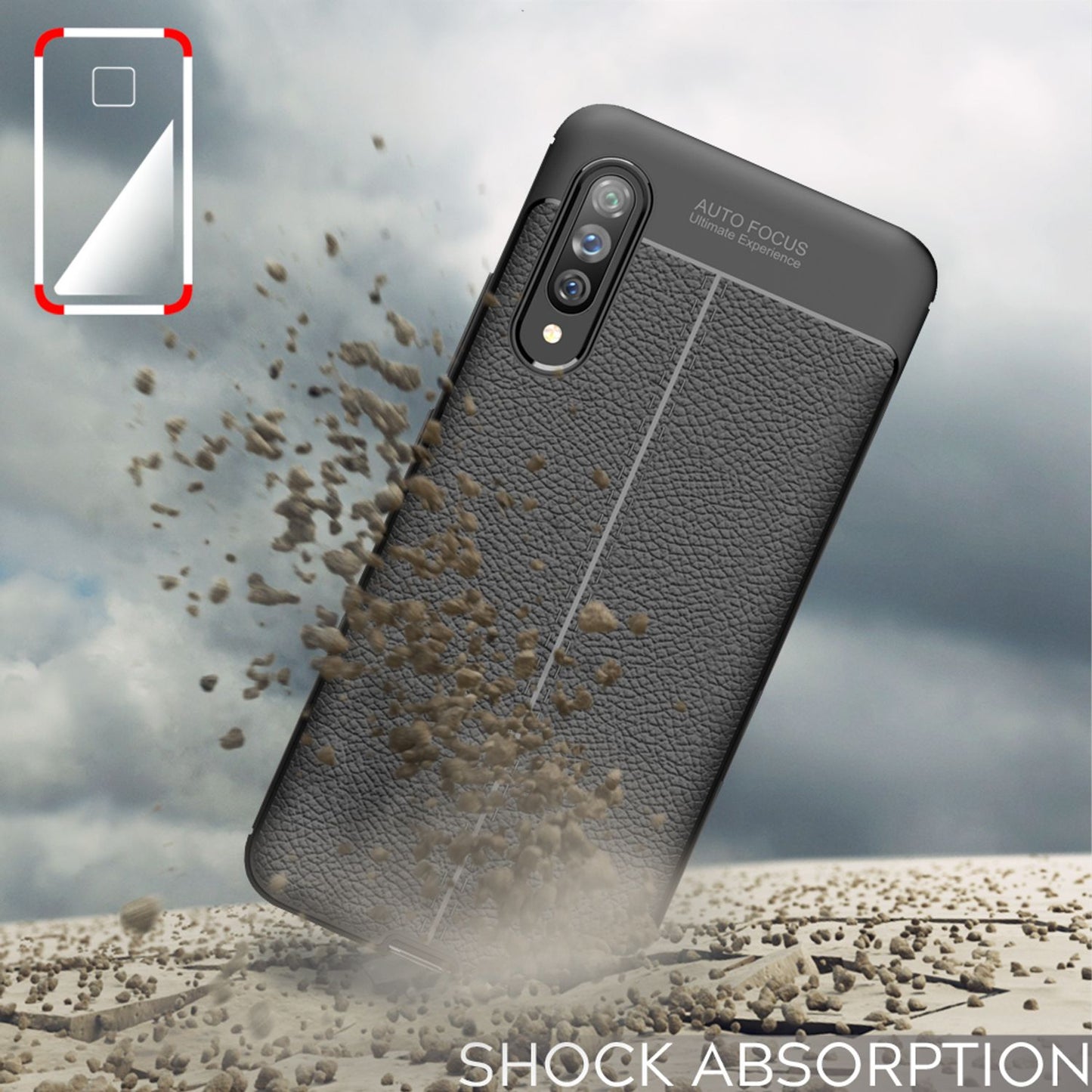 NALIA símahulstur fyrir Samsung Galaxy A90 5G, stílhreint leðurhulstur