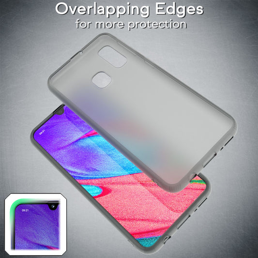 NALIA farsímahulstur fyrir Samsung Galaxy A20e, þunnt verndandi hulstur með stuðara og veski