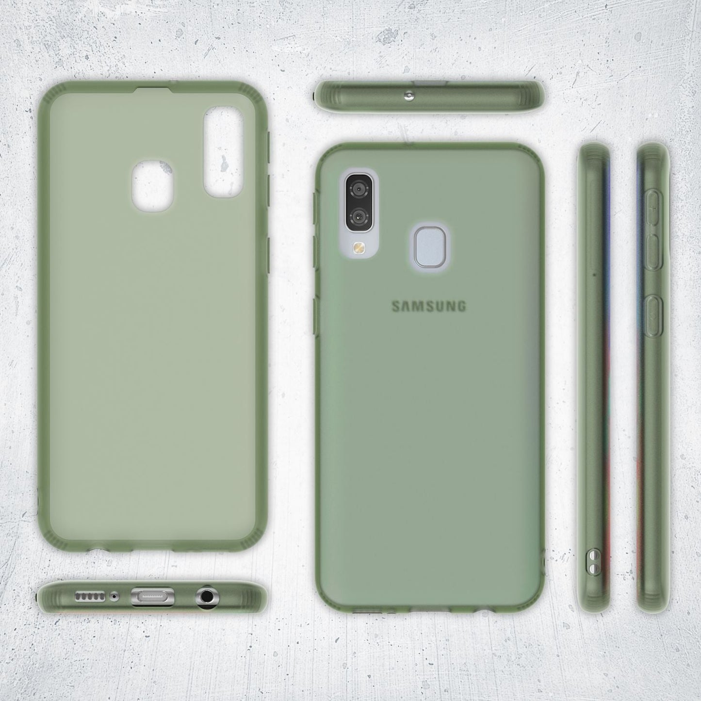 NALIA Mobile Phone Case for Samsung Galaxy A40, Slim Protective Bag Case Bumper Pouch