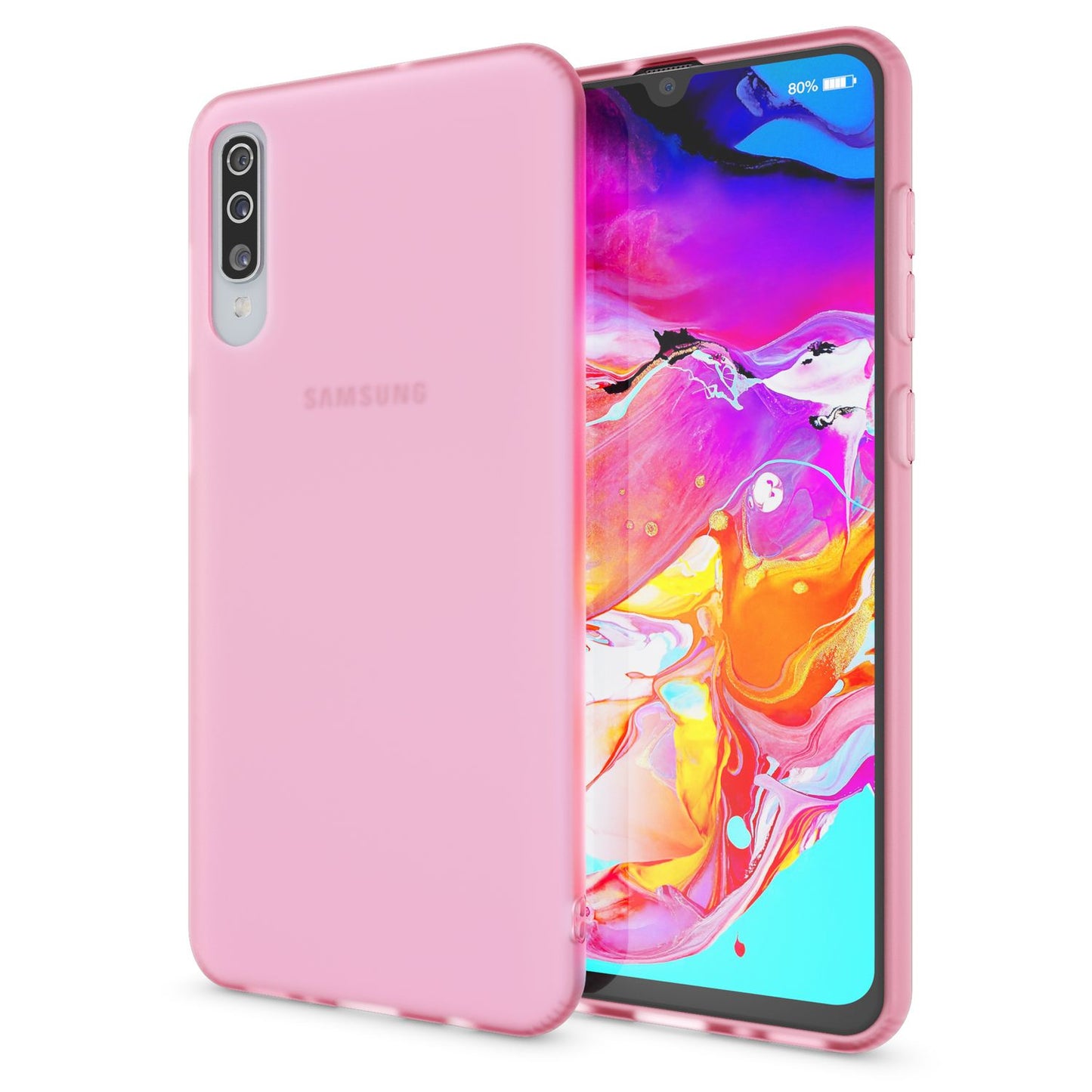 NALIA farsímahulstur fyrir Samsung Galaxy A50, þunnt verndandi hulstur með stuðara og veski