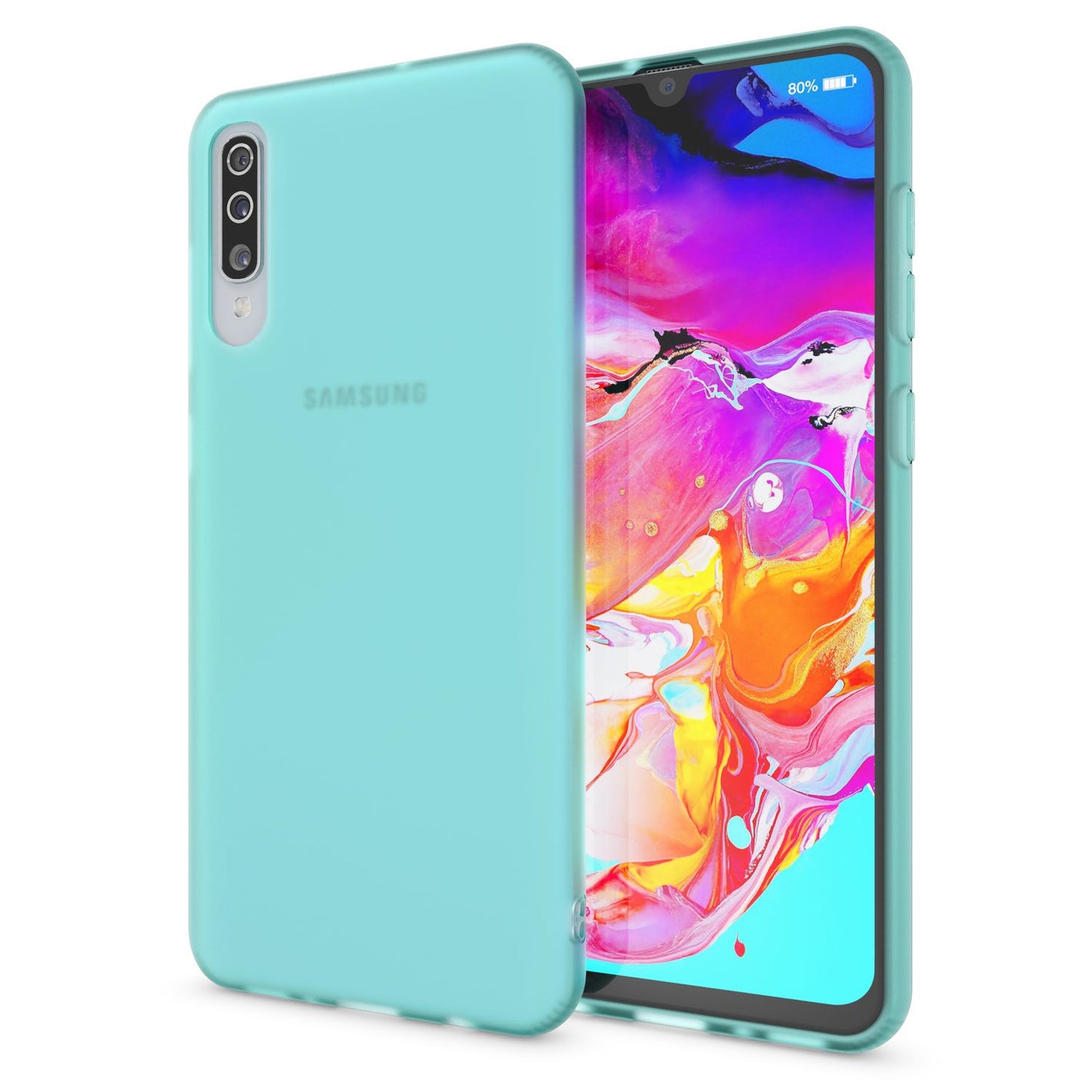 NALIA farsímahulstur fyrir Samsung Galaxy A70, þunnt verndandi hulstur með stuðara og veski