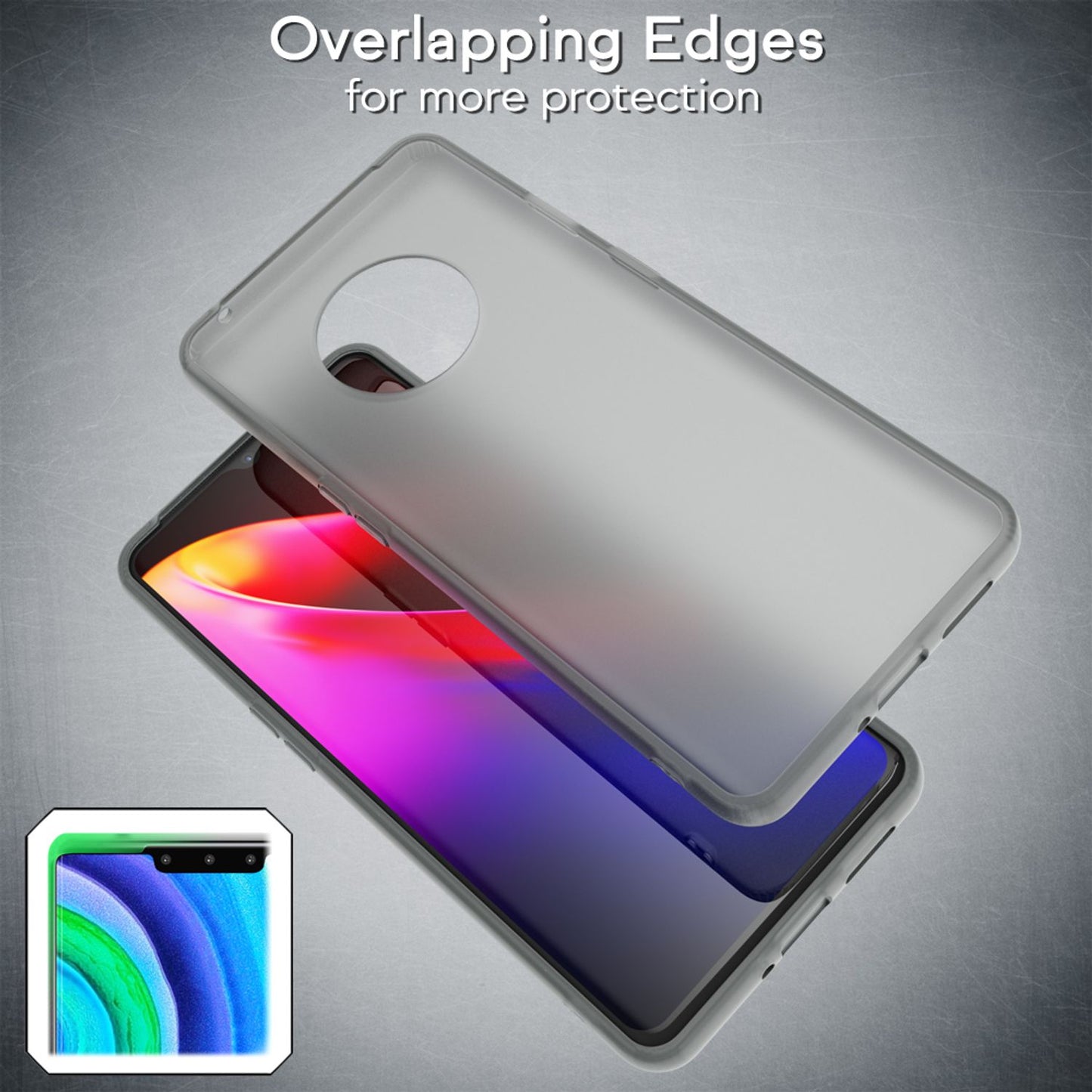 NALIA Mobile Phone Case for Huawei Mate 30 Pro, Slim Protective Bag Case Bumper Pouch