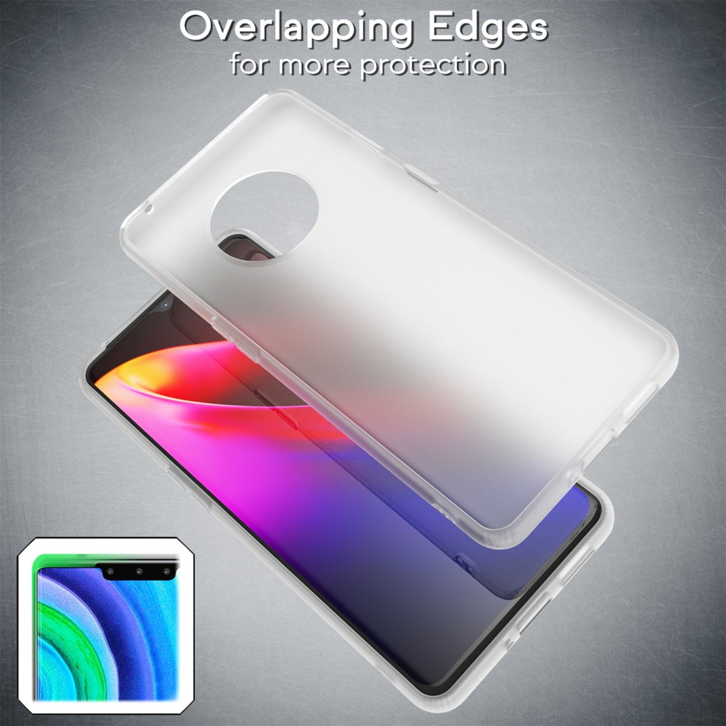 NALIA Mobile Phone Case for Huawei Mate 30 Pro, Slim Protective Bag Case Bumper Pouch