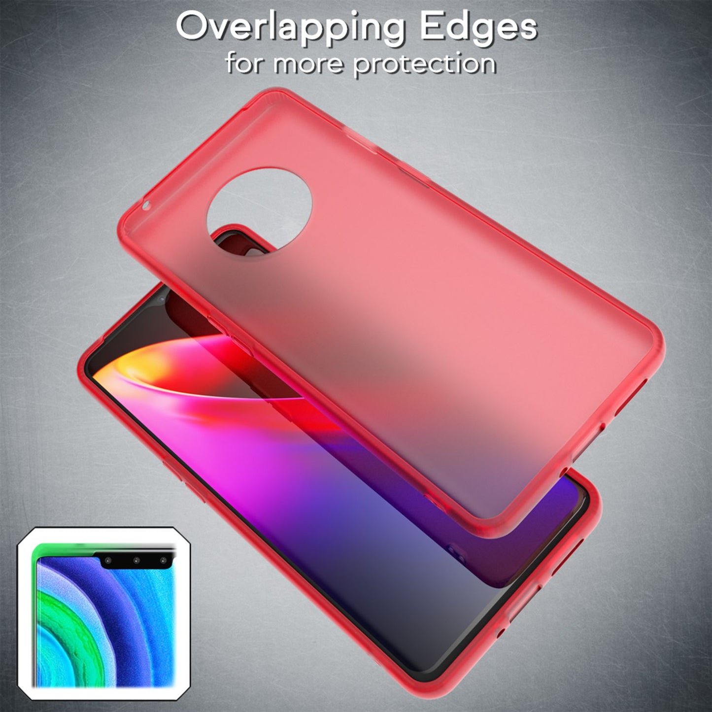 NALIA Mobile Phone Case for Huawei Mate 30 Pro, Slim Protective Bag Case Bumper Pouch