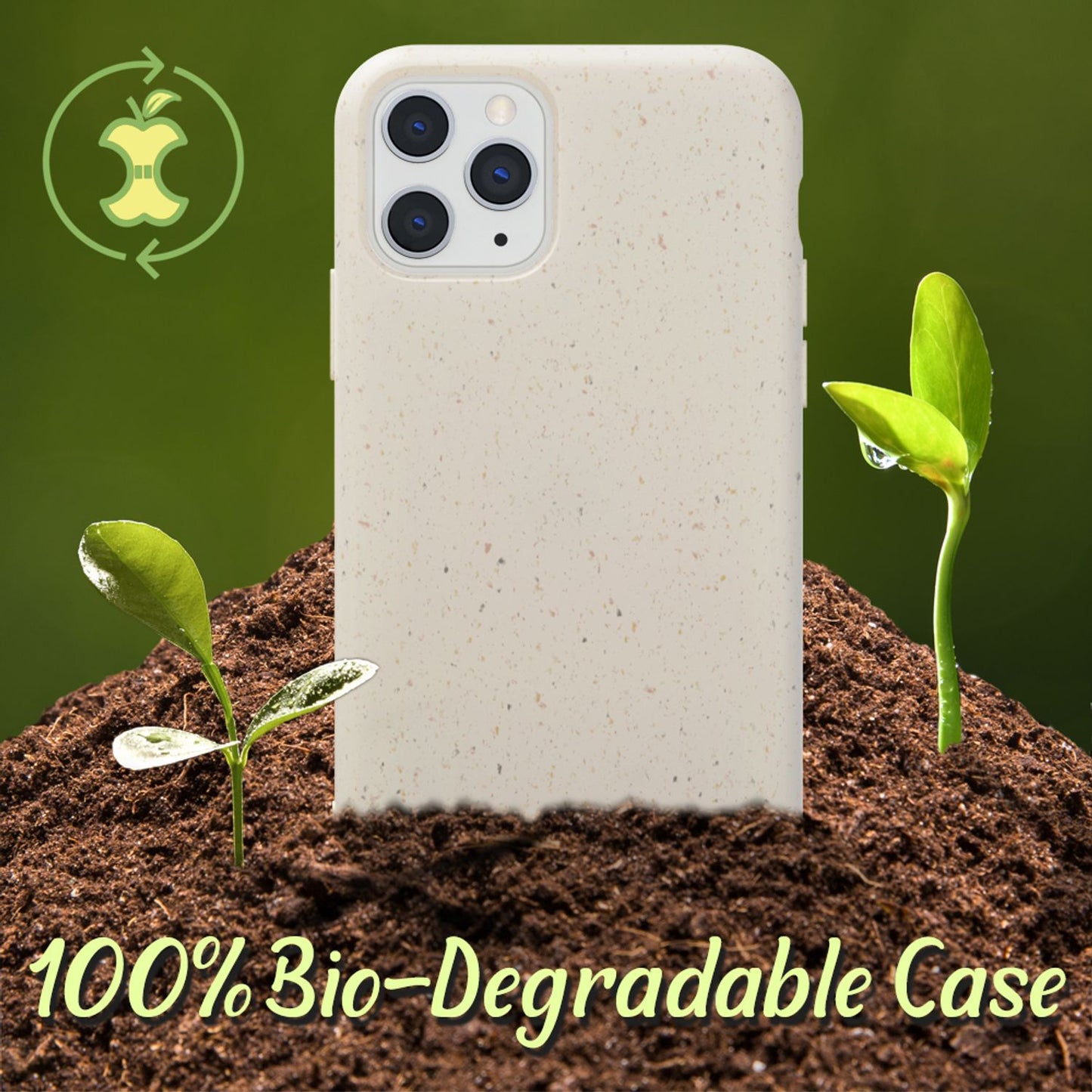 NALIA Bio Phone Case for iPhone 11 Pro, Sustainable Biodegradable Vegan Case Cover